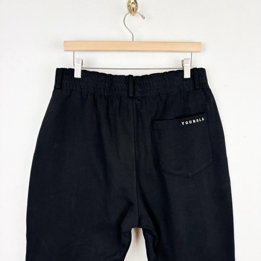 YoungLA Men’s Black Cafe Trousers Sz 32